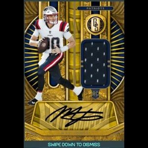 2021 Blitz Gold Standard Mac Jones Rookie Patch Auto -Digital Card Rare-